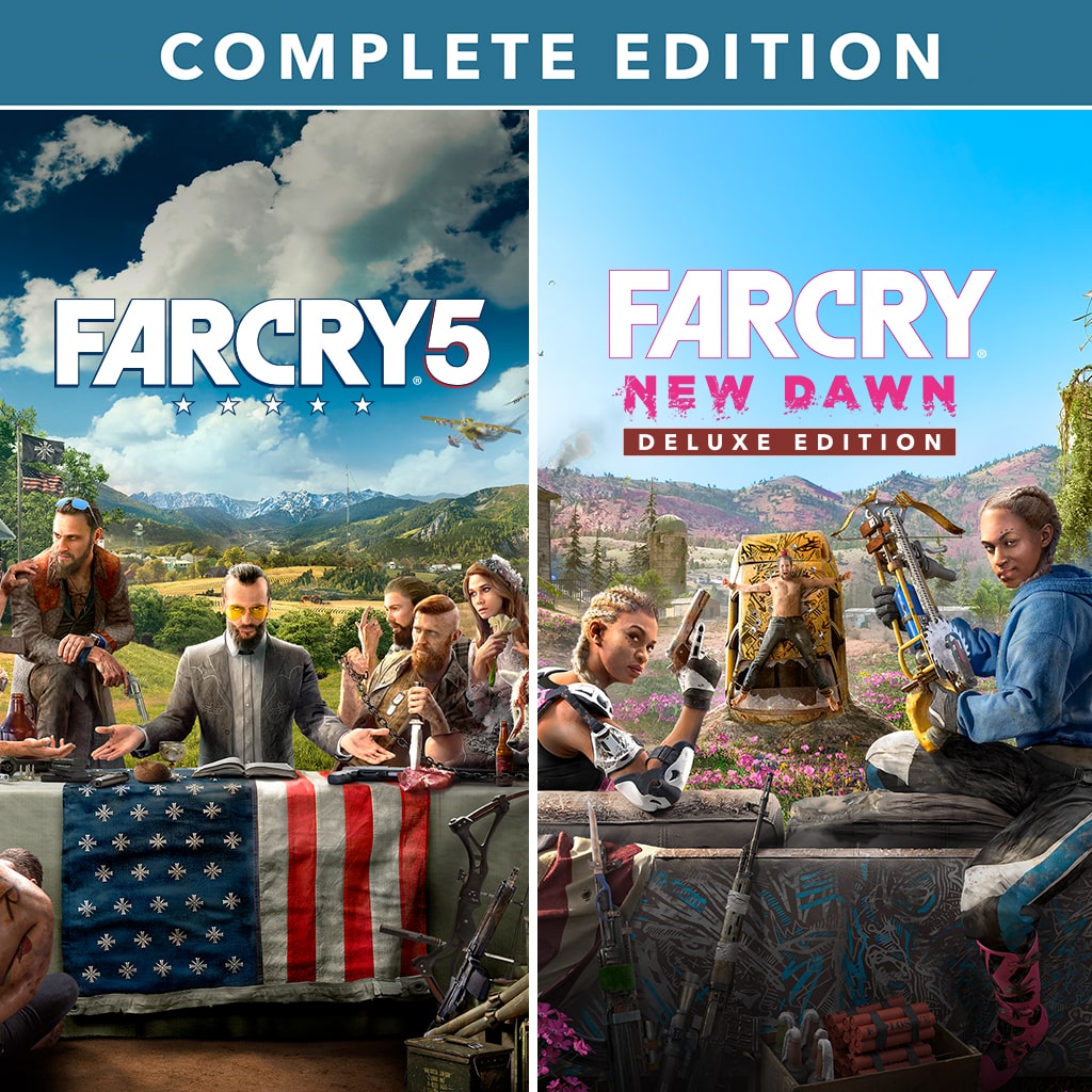 Far Cry 5 + Far Cry New Dawn Complete Edition official PlayStation artwork
