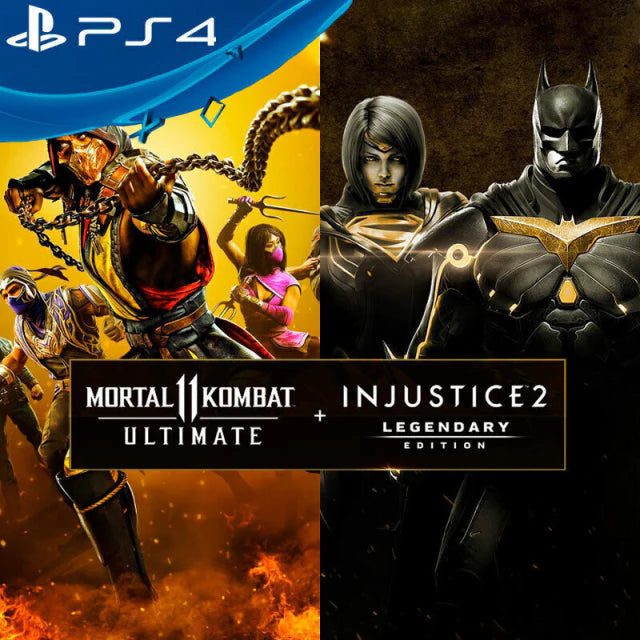 Mortal Kombat 11 Ultimate and Injustice 2 bundle artwork